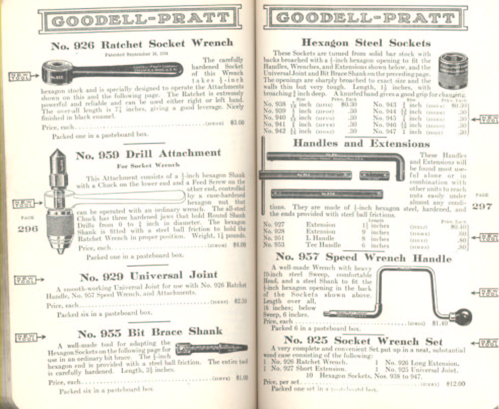 Goodell Pratt Socket Wrench