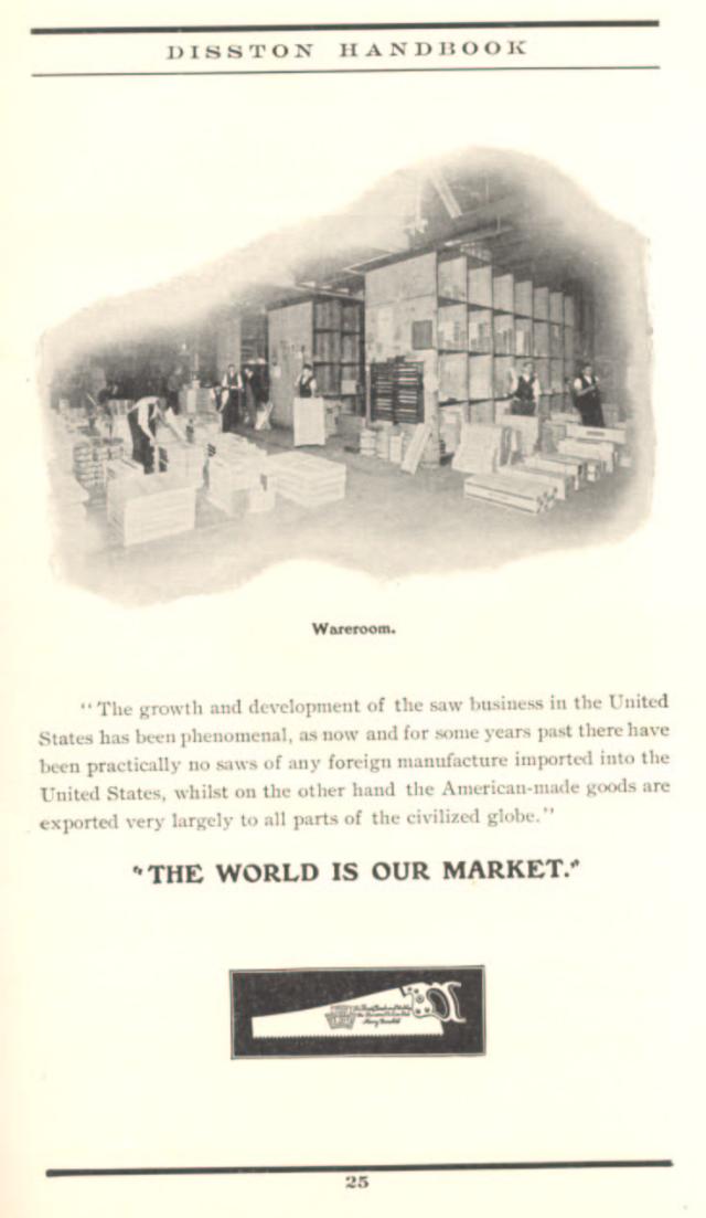 1912 Disston Wareroom 