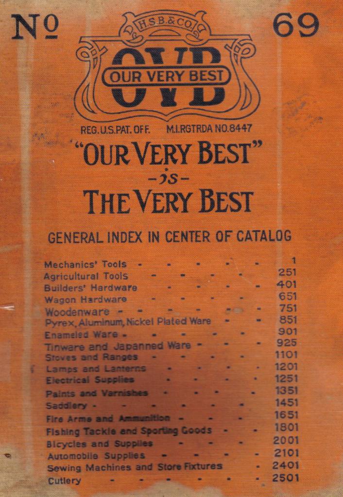 1922 Hibbard, Spencer, Bartlett & Co.  69 Catalog 
