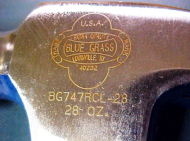 Blue Grass bg747rcl28 milled hammer