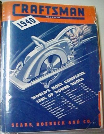 Sears Craftsman 1940 tool catalog