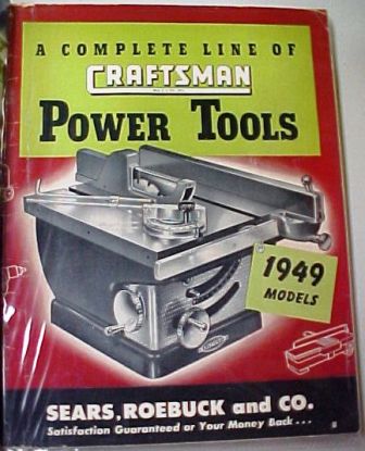 Sears Craftsman 1949 tool catalog