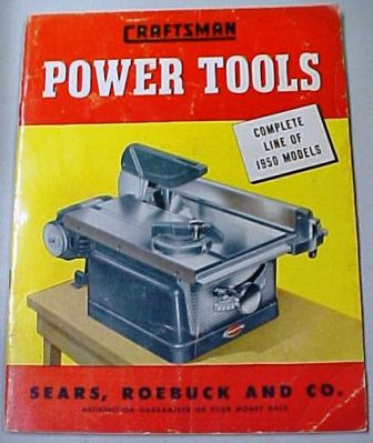 Sears Craftsman 1950 tool catalog