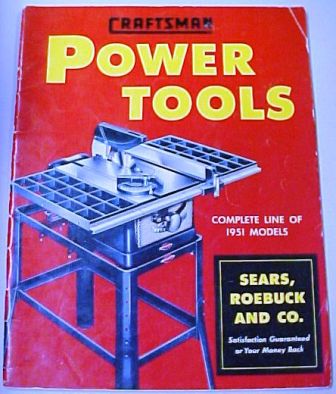 Sears Craftsman 1951 tool catalog