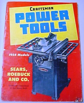 Sears Craftsman 1954 tool catalog