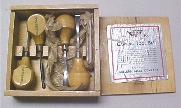 Millers Falls carving tool set no. 107