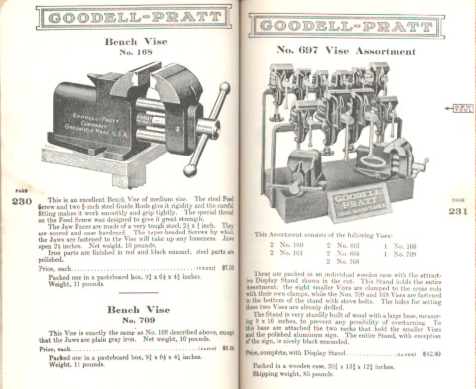 Goodell Pratt Bench Vise