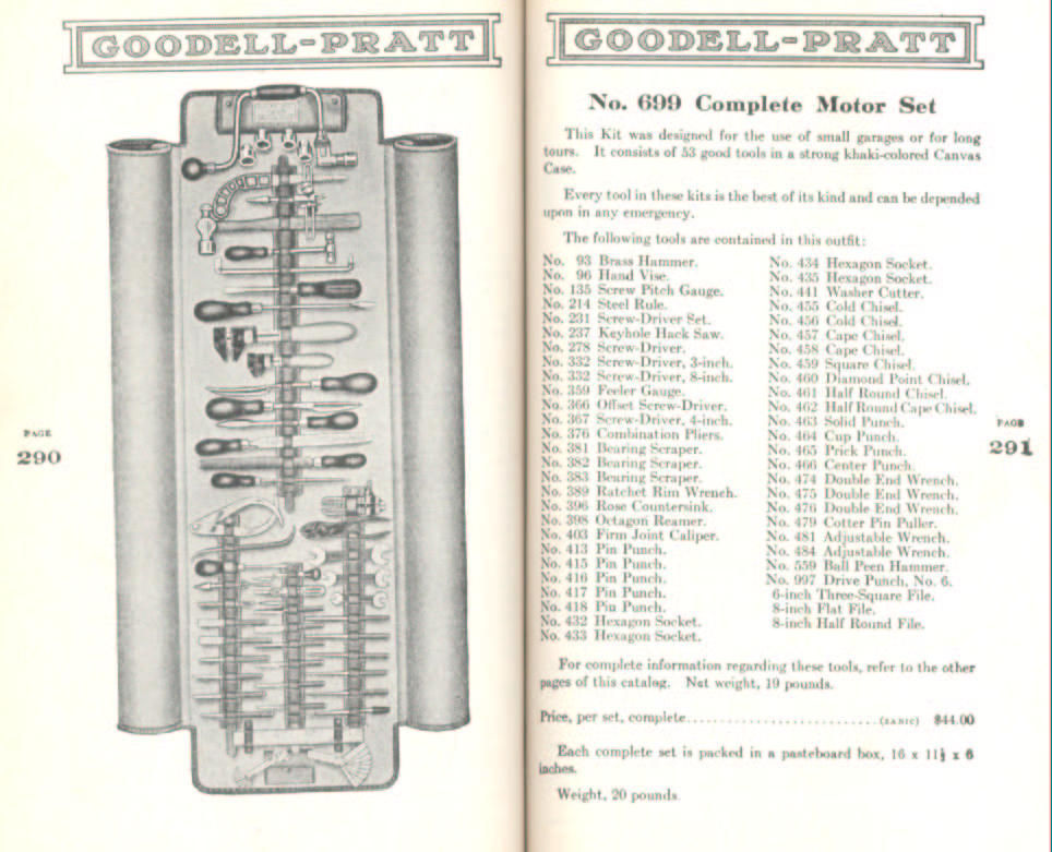 Goodell Pratt Complete Motor Set # 699
