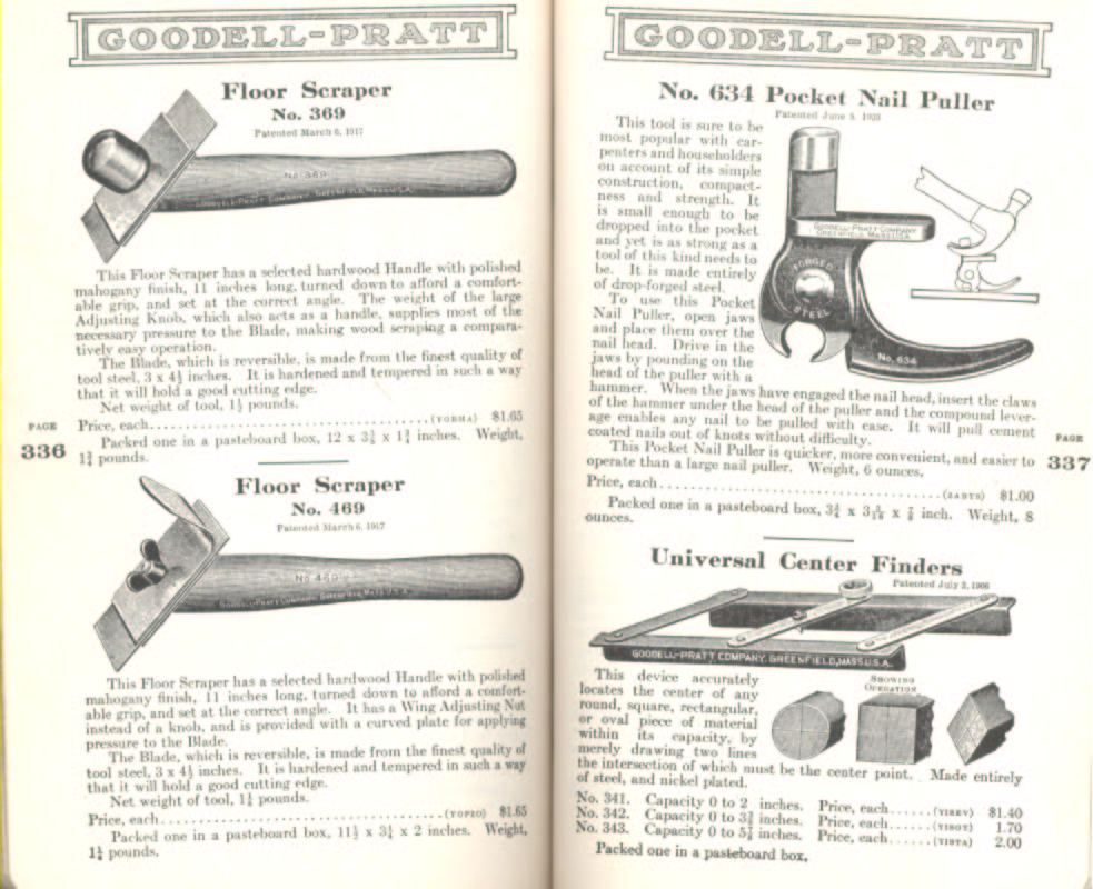 Goodell Pratt Floor Scraper, Nail Puller