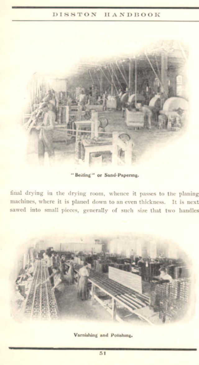 1912 Disston The Making of Disston Saw Handles