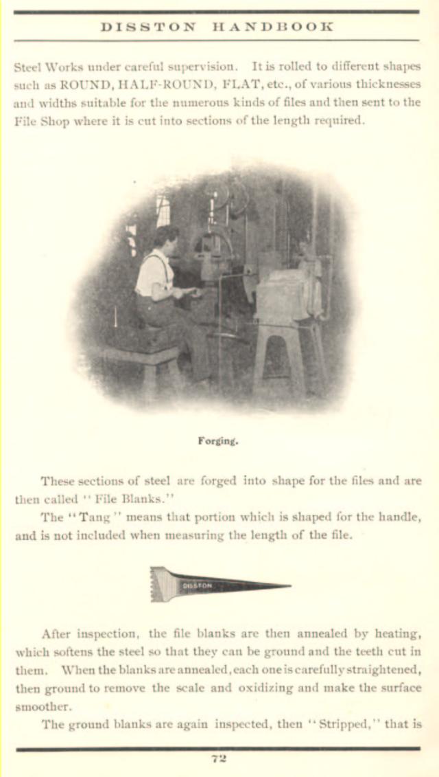 The Making of Disston Files & Rasps 1912