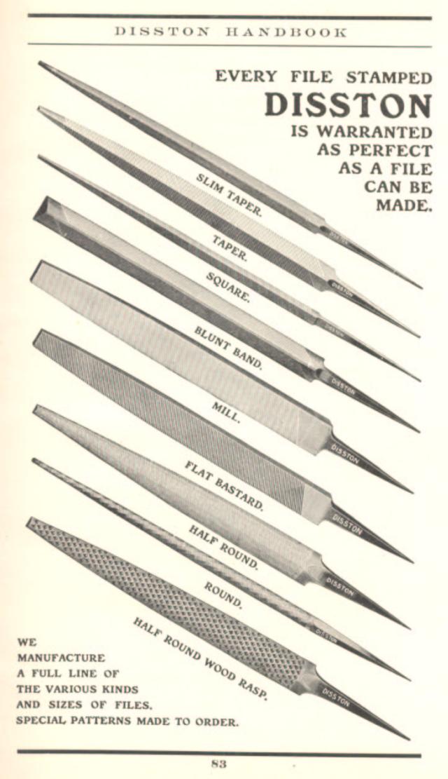 1912 Disston File Warranty