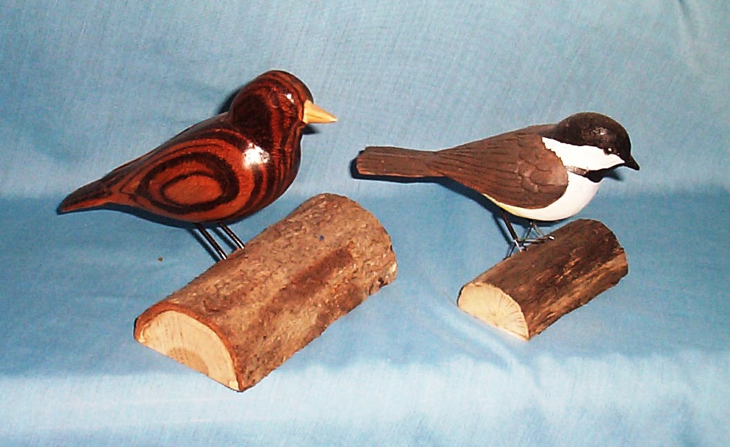 Birds woodcarving by Fred Pflederer