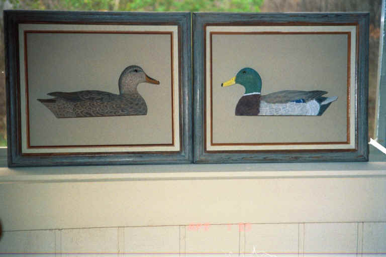 Duck carvings by Moose Struthers