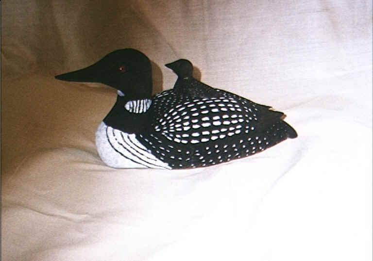 Loon woodcarving 
