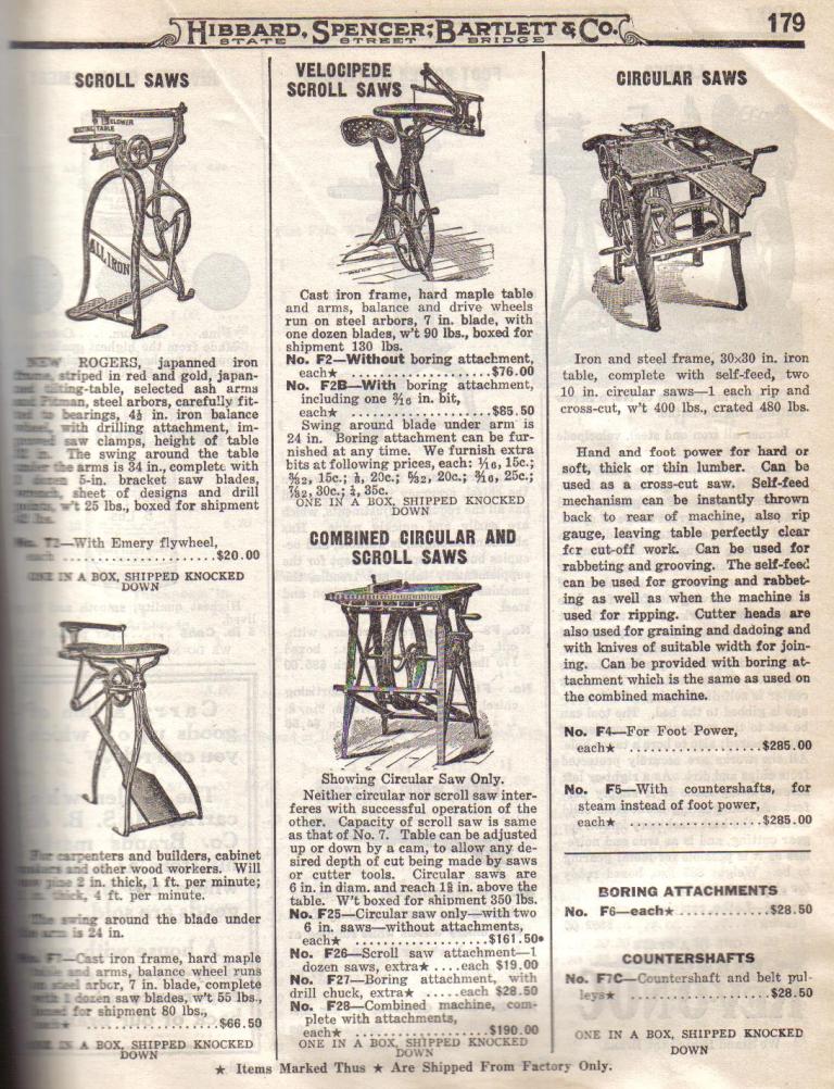 Scroll Saw, Circular Saw
