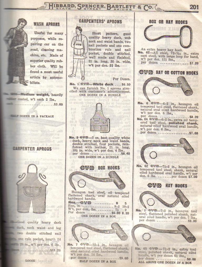 Carpenters' Apron, Hay Hooks Our Very Best