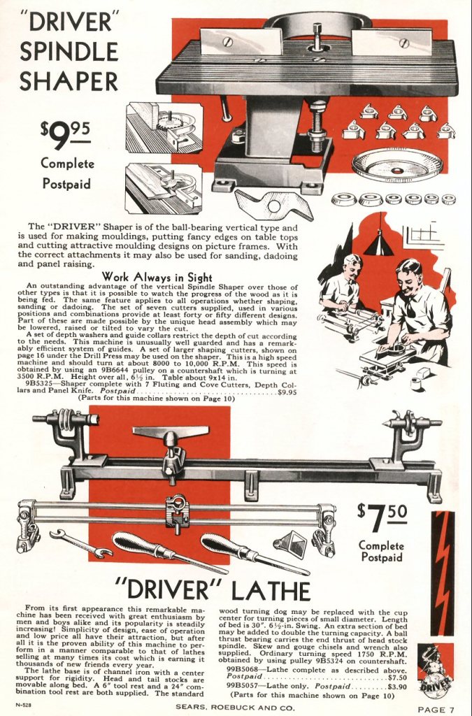 1931 Craftsman spindle shaper lathe page 7