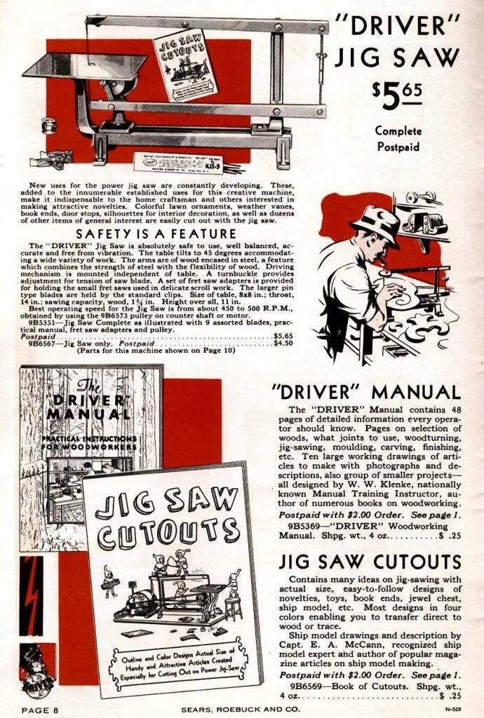 1931 Craftsman jig saw page 8