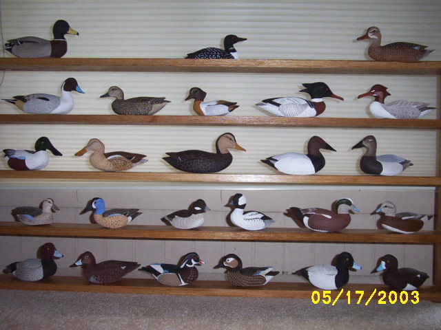 Moose Struthers duck Decoy woodcarvings