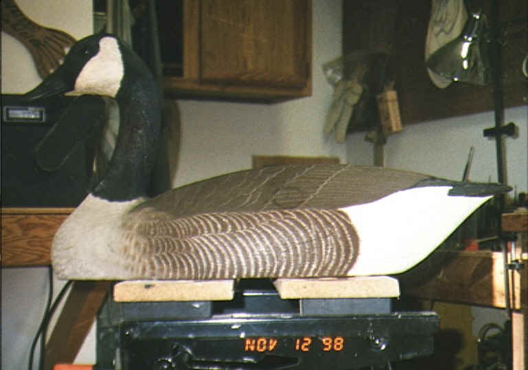 Goose woodcarving by Moose Struthers