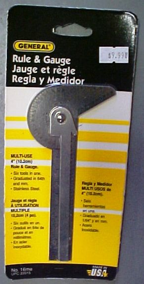 General rule and gauge. Multi use 4"