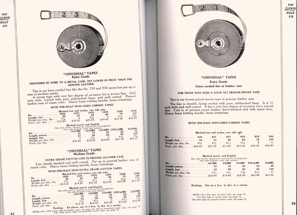 Lufkin Universal Tape Measures