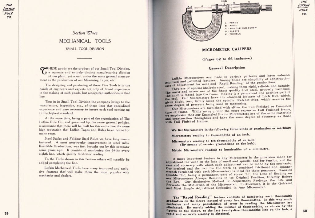 Lufkin Micrometer Calipers