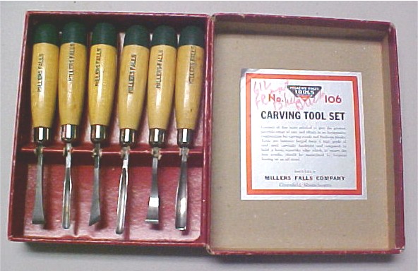 Millers Falls carving set no. 106