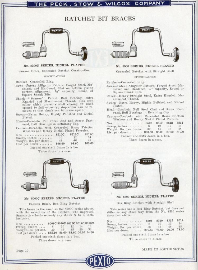 PEXTO Braces no. 8200c, 8500, 8000c, 8300 page 10