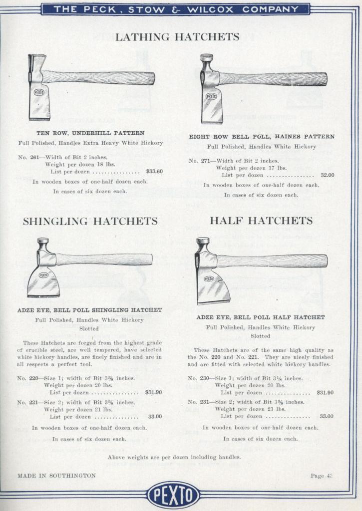 PEXTO Lathing, Shingling and Half  Hatchet