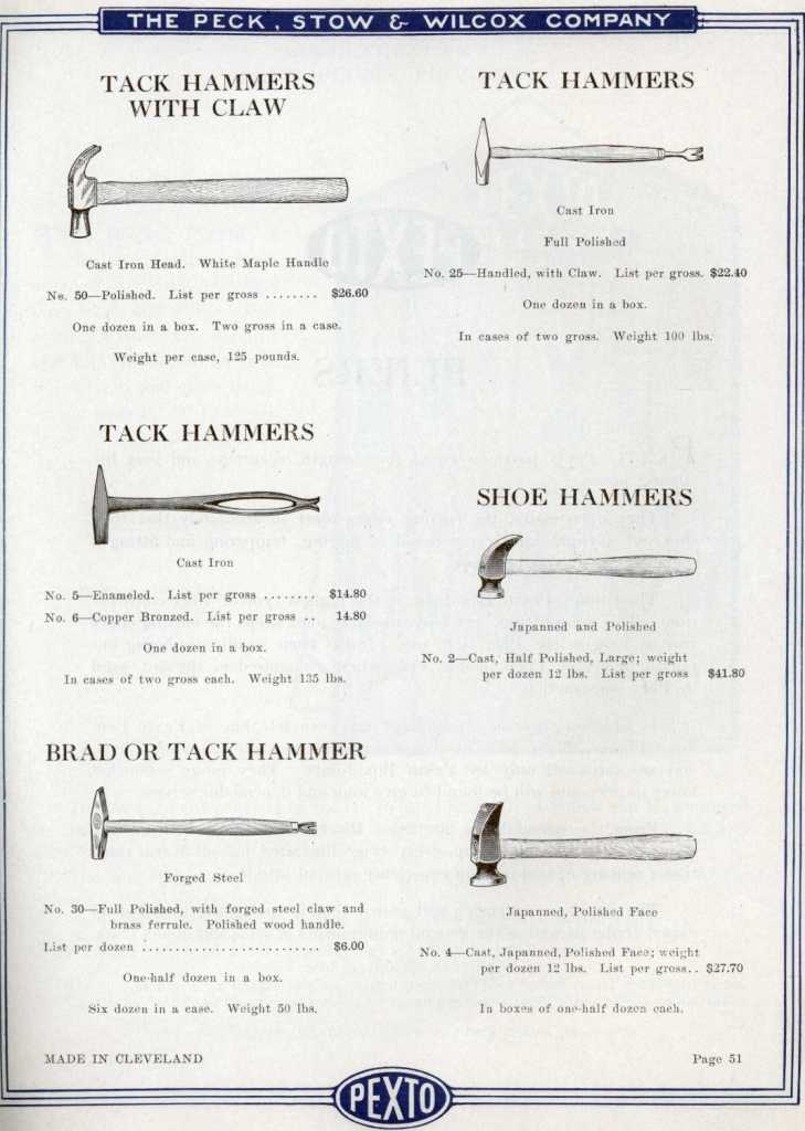PEXTO Tack and Shoe Hammer