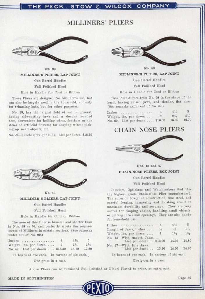 PEXTO Chain Nose & Milliners' Pliers