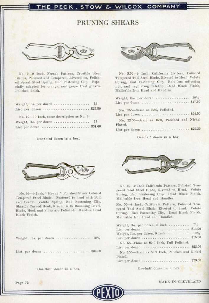 Pruning Shear California and French Pattern