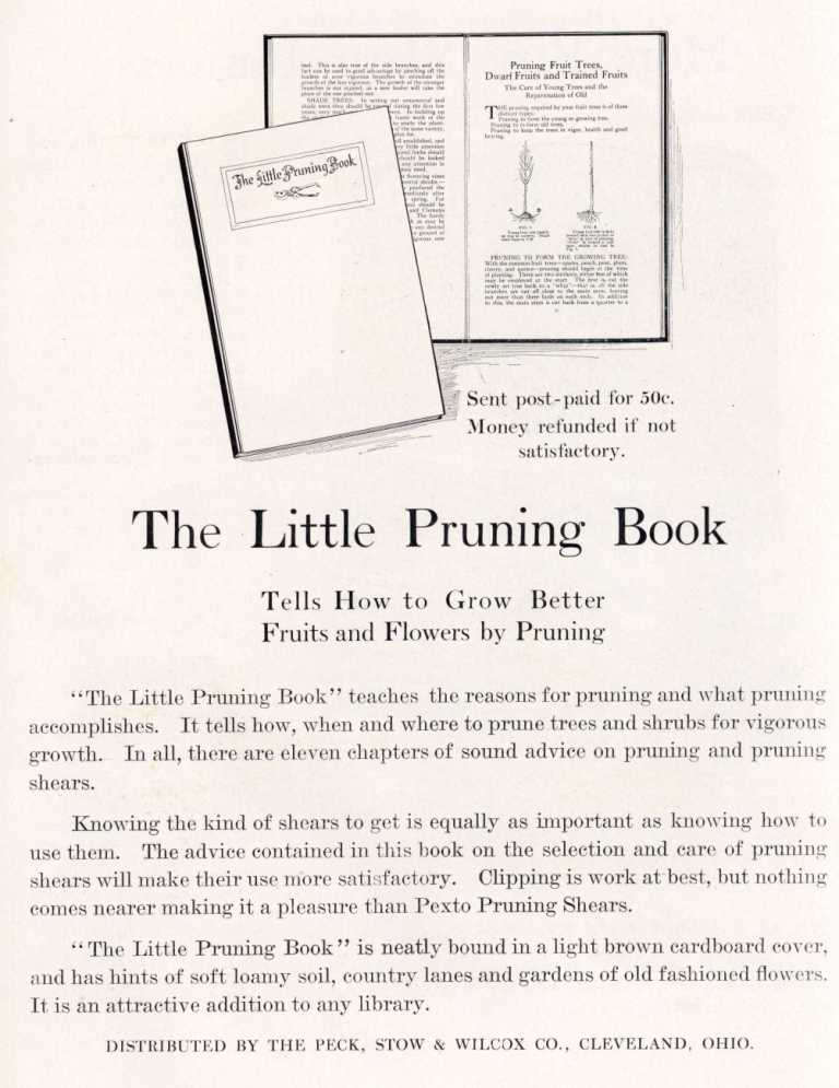 The Little Pruning Book ad 1923