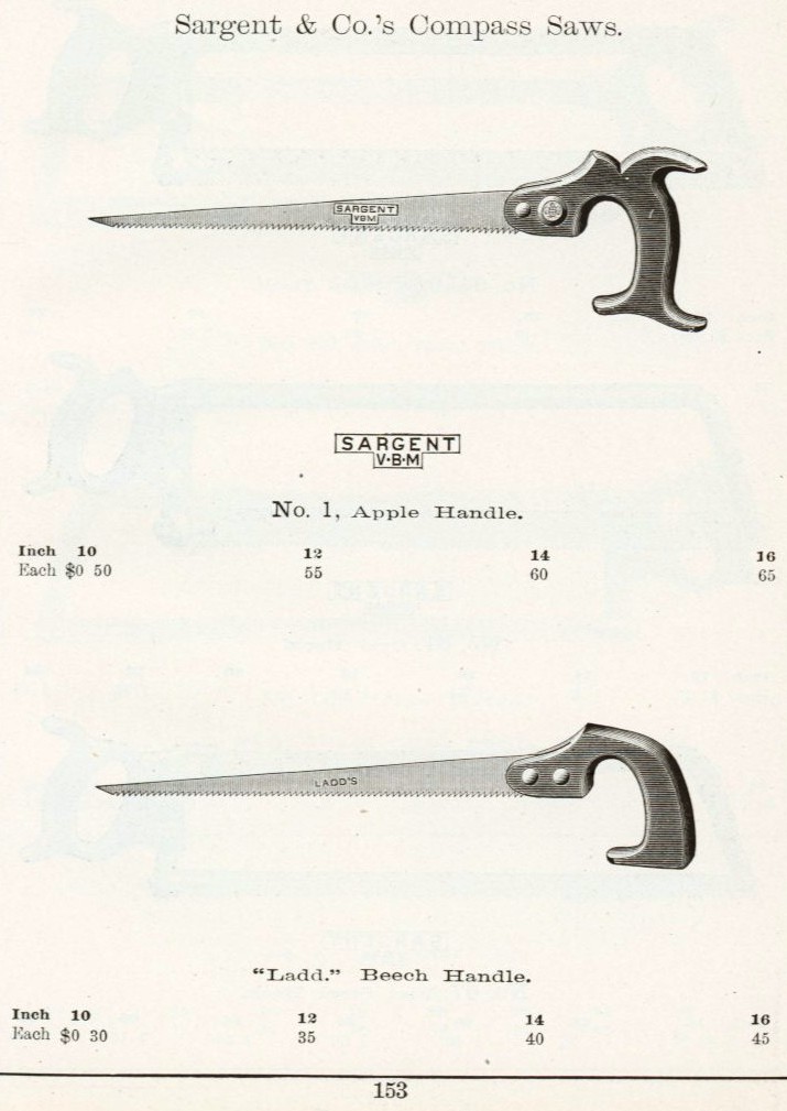 Sargent Compass Saw