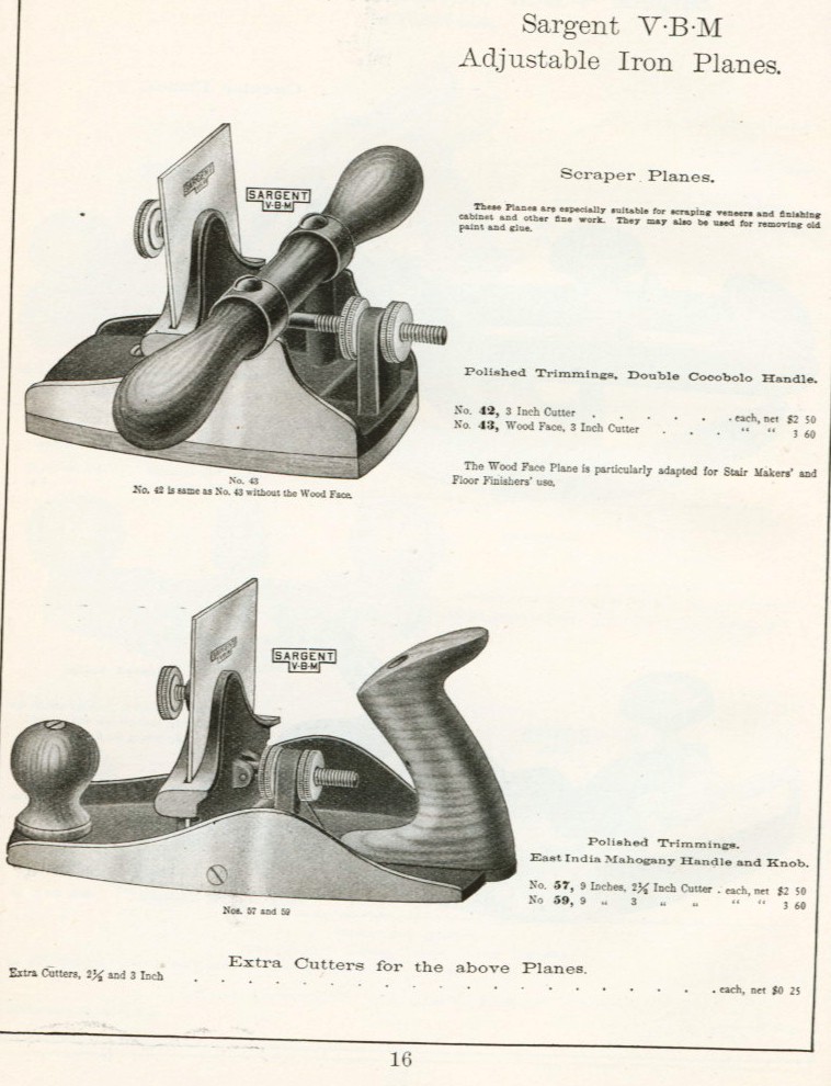 Sargent scraper plane 1911