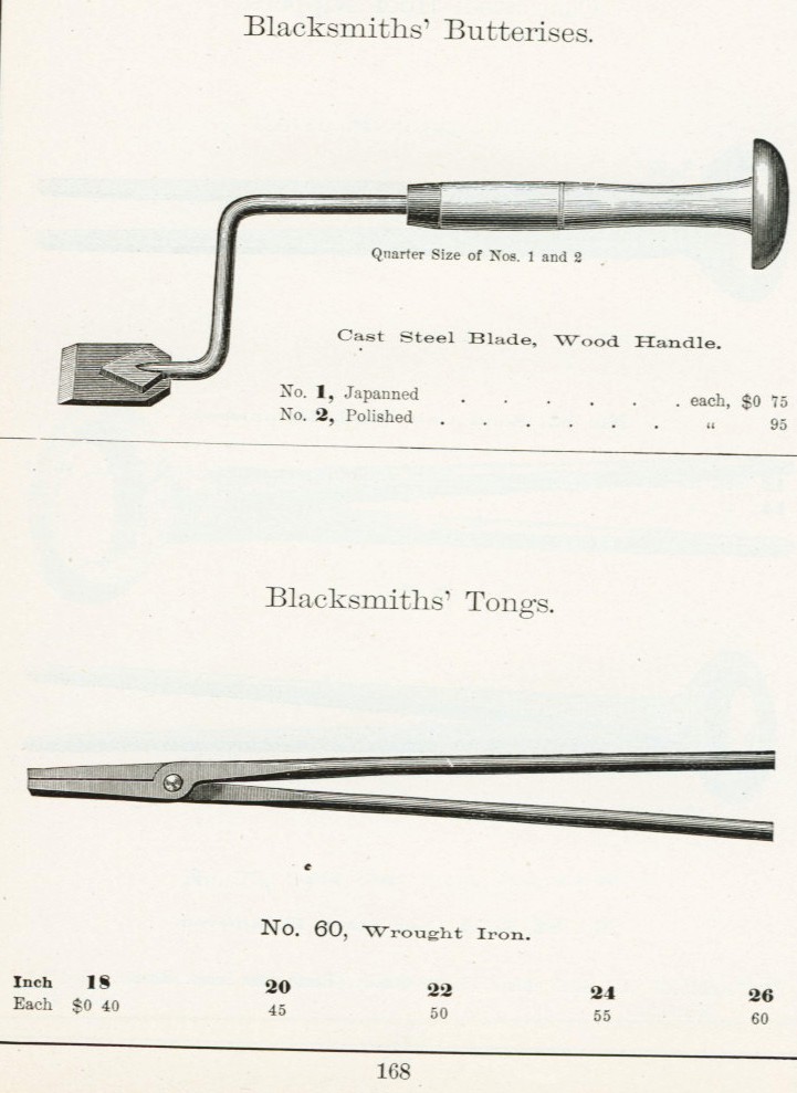 Sargent Blacksmith's Tongs & Butterises