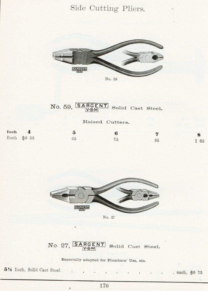 Sargent Side Cutting Pliers
