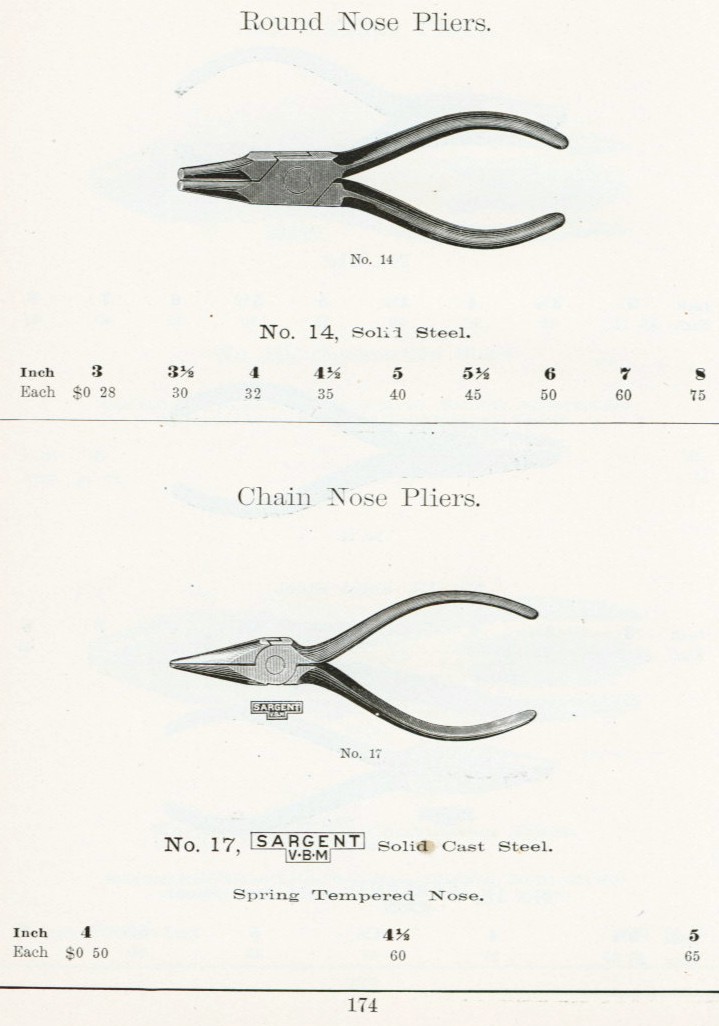 Sargent Round Nose pliers