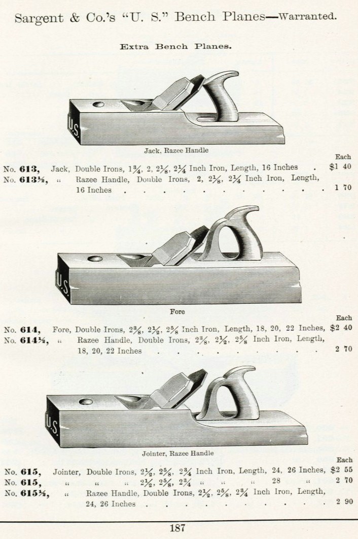 Sargent Wooden Bench Plane