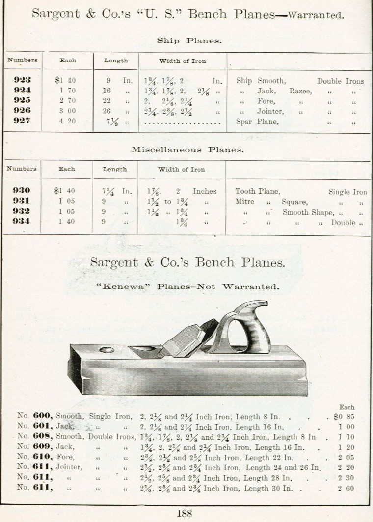 Sargent Wooden Plane