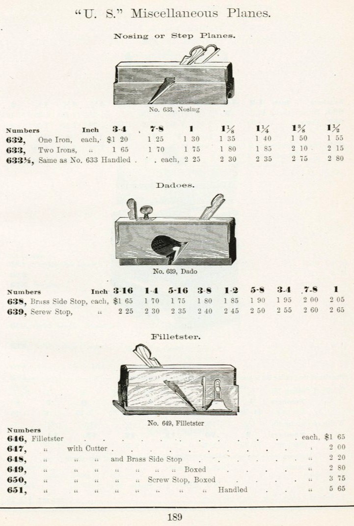 Sargent Step, Dado and Filletster plane