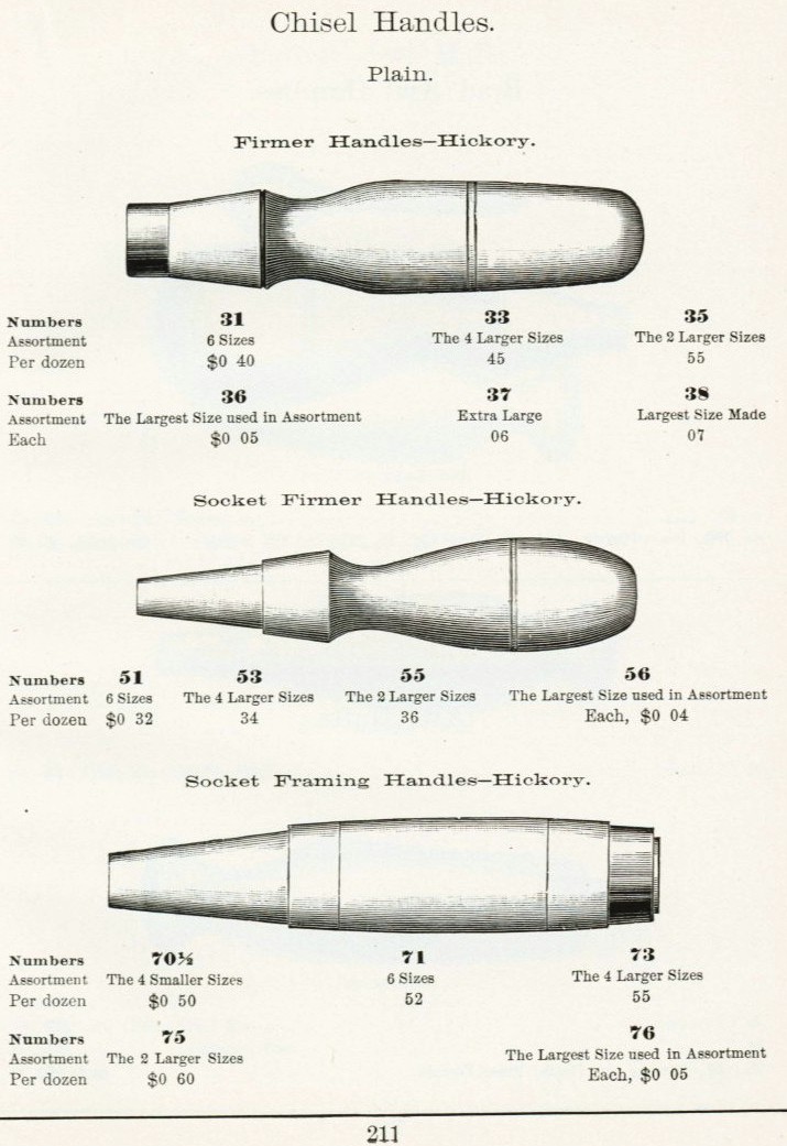 Sargent chisel handle