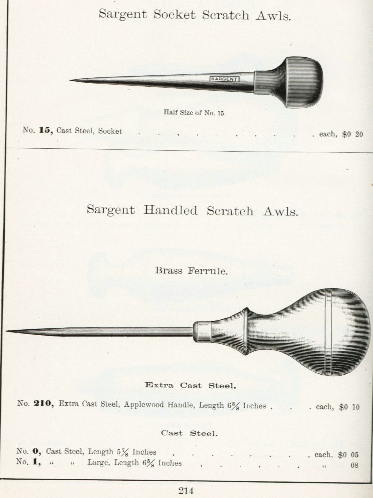 Sargent socket scratch awl