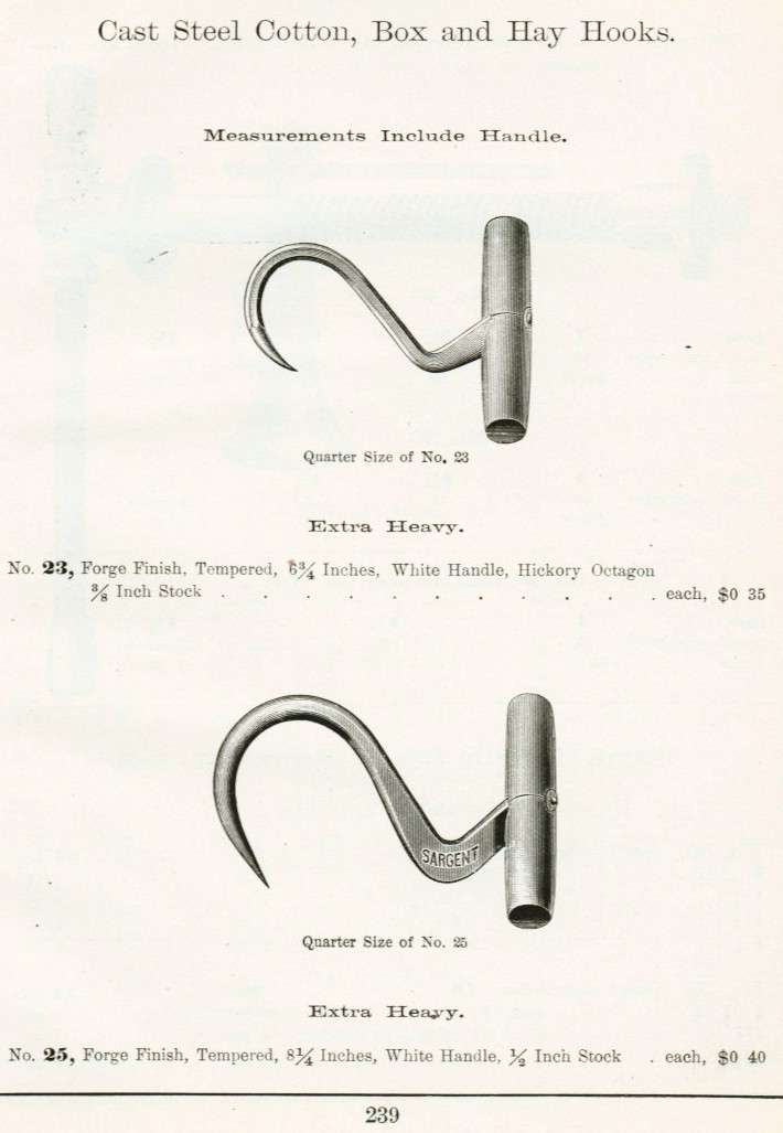 Sargent Cotton, Box, Hay Hook