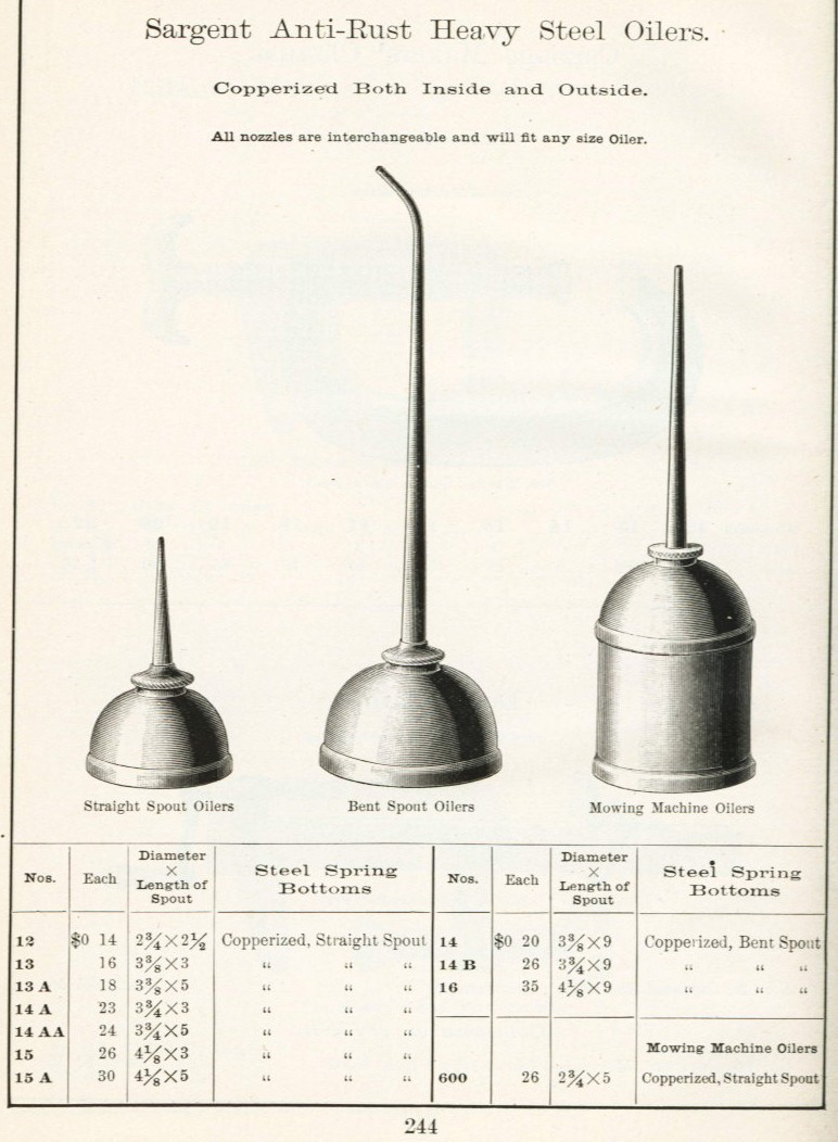 Sargent oil can