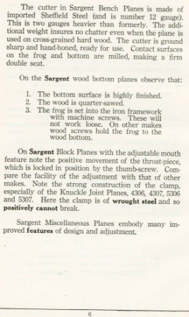Sargent plane pointers page 6